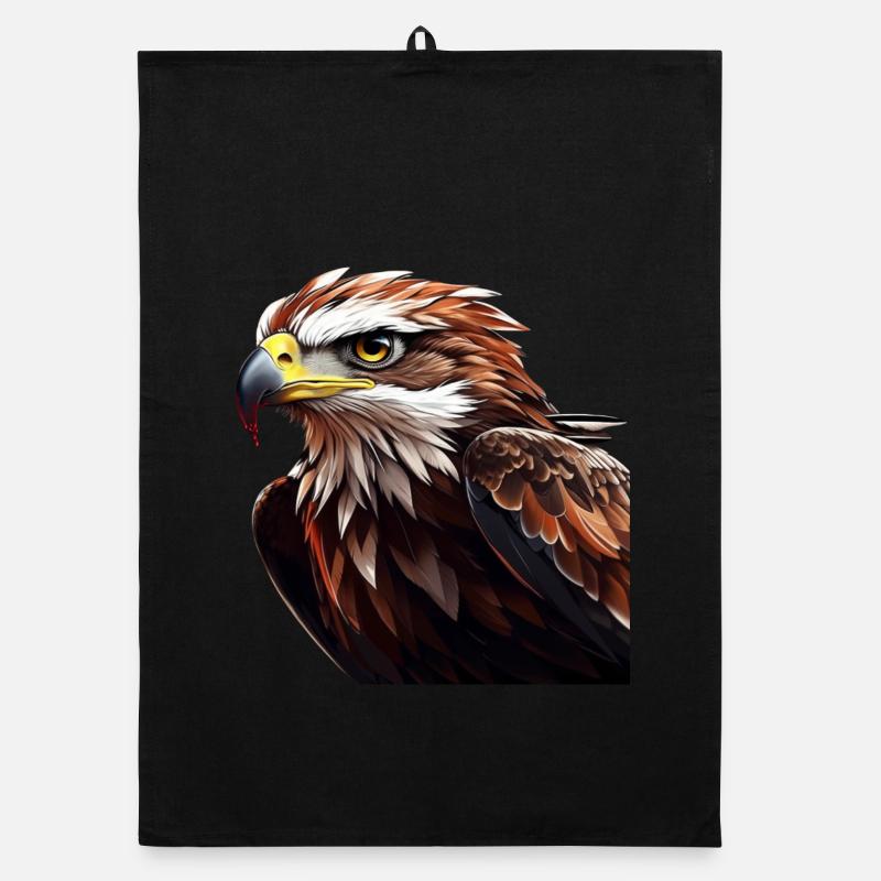 Powerful Eagle Head Organic dish towel