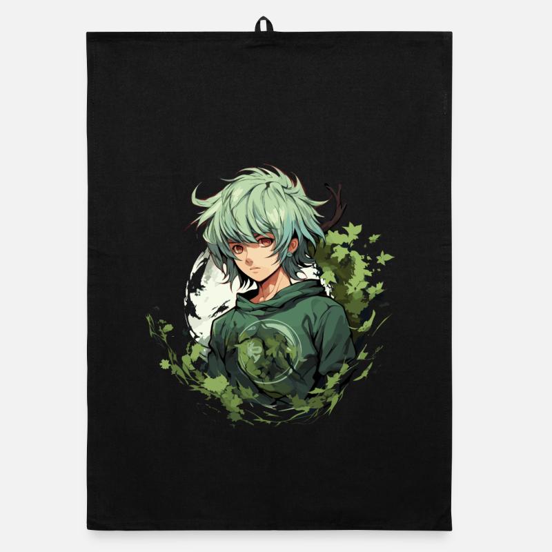 Manga Design Organic Geschirrtuch