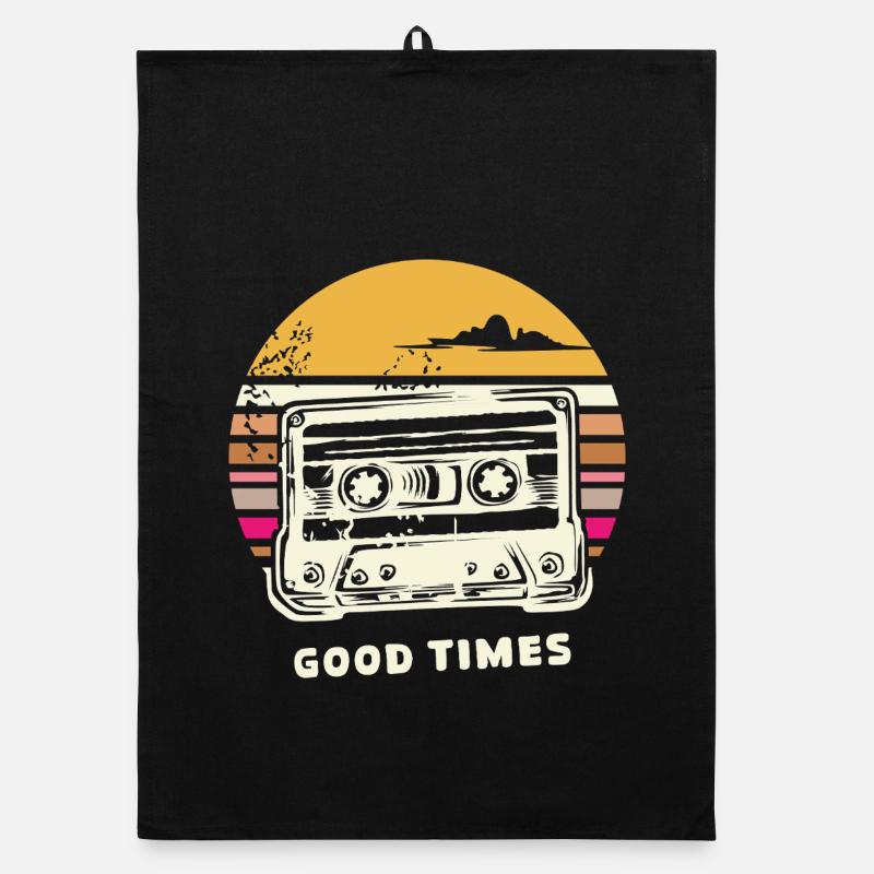 Vieille cassette rétro – Mixtape Memories vintage Torchon bio