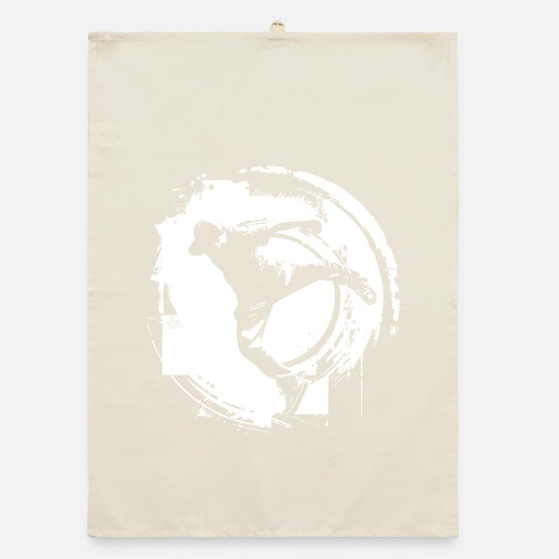 Breakdancer Drawing Organic dish towel