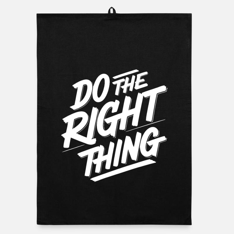 Do the right thing 1 (dark) Organic dish towel