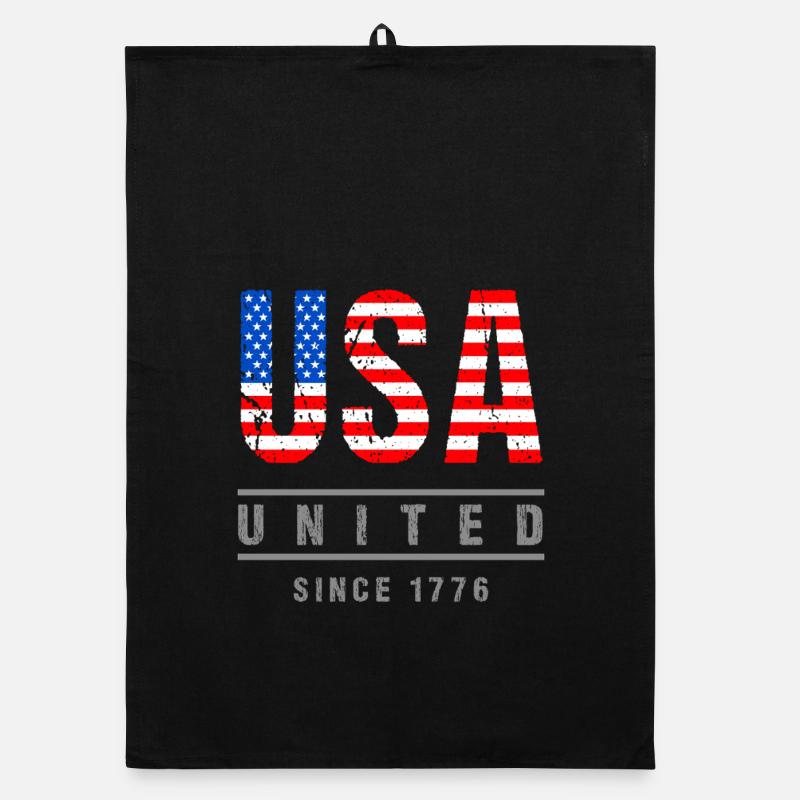 Drapeau américain des États-Unis depuis 1776 Torchon bio