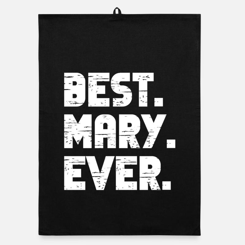 Best Mary Ever Geschenk Spruch Organic Geschirrtuch