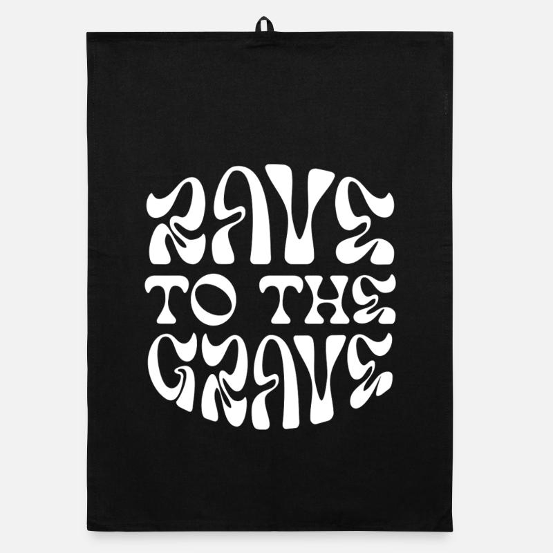 Rave to the grave Organic dish towel