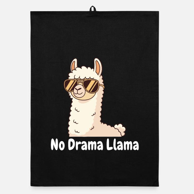 No Drama Llama Sonnenbrille Organic Geschirrtuch