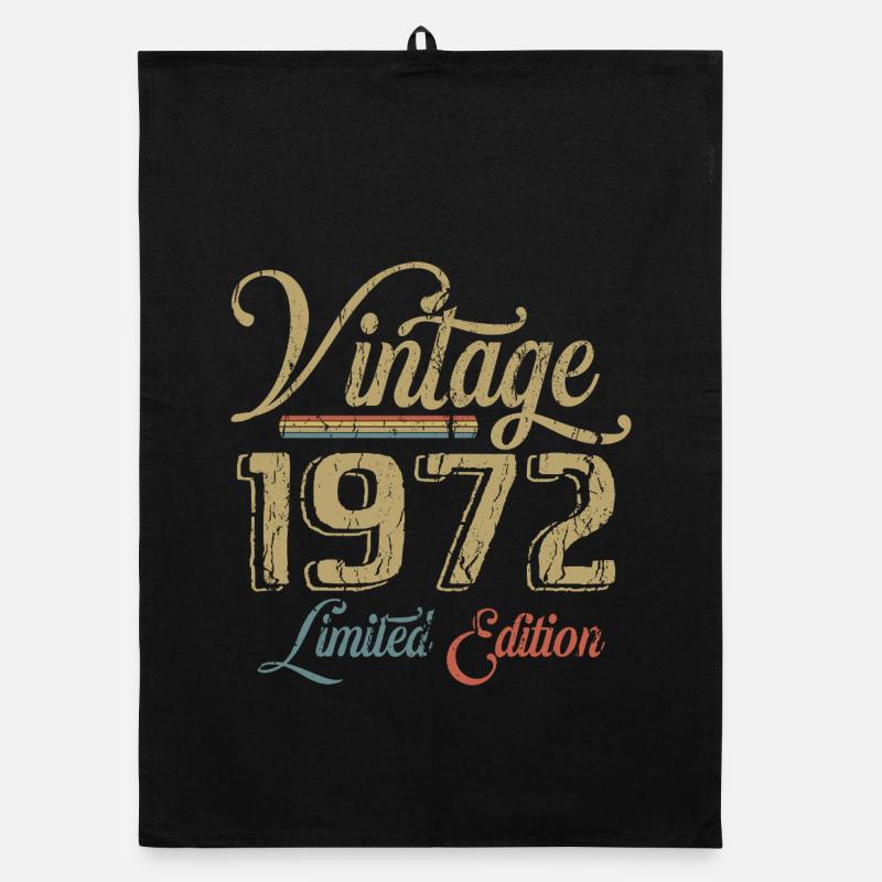 Millésime 1972 Édition limitée Naissance Millésime 1972 Torchon bio