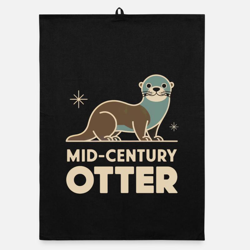 Loutre du milieu du siècle Torchon bio