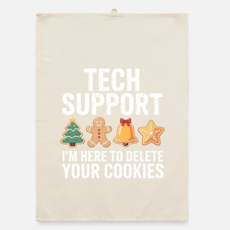 Tech Support Cookies Tee Organic Geschirrtuch