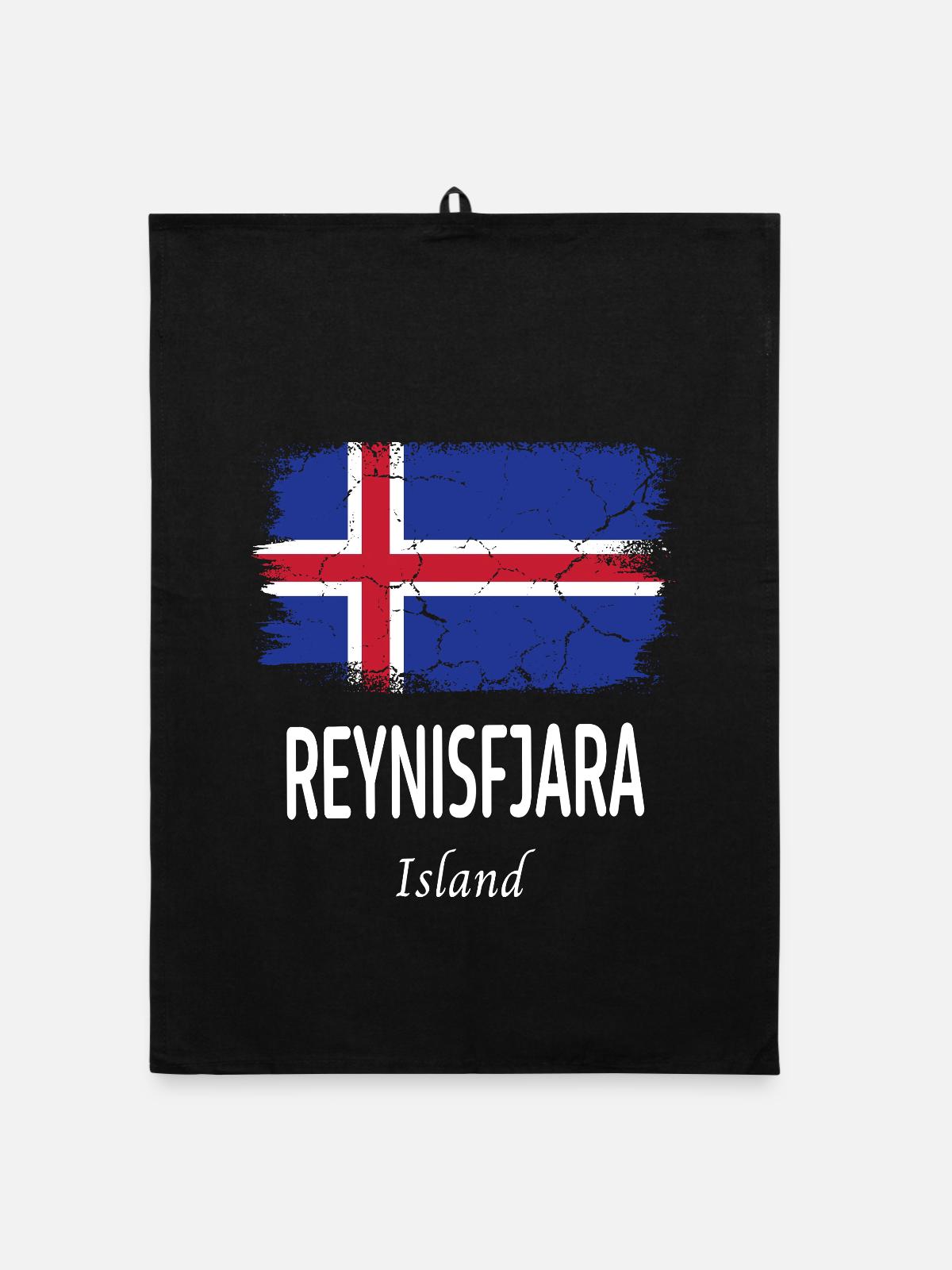 Reynisfjara - Organic Geschirrtuch - Schwarz - Vorne