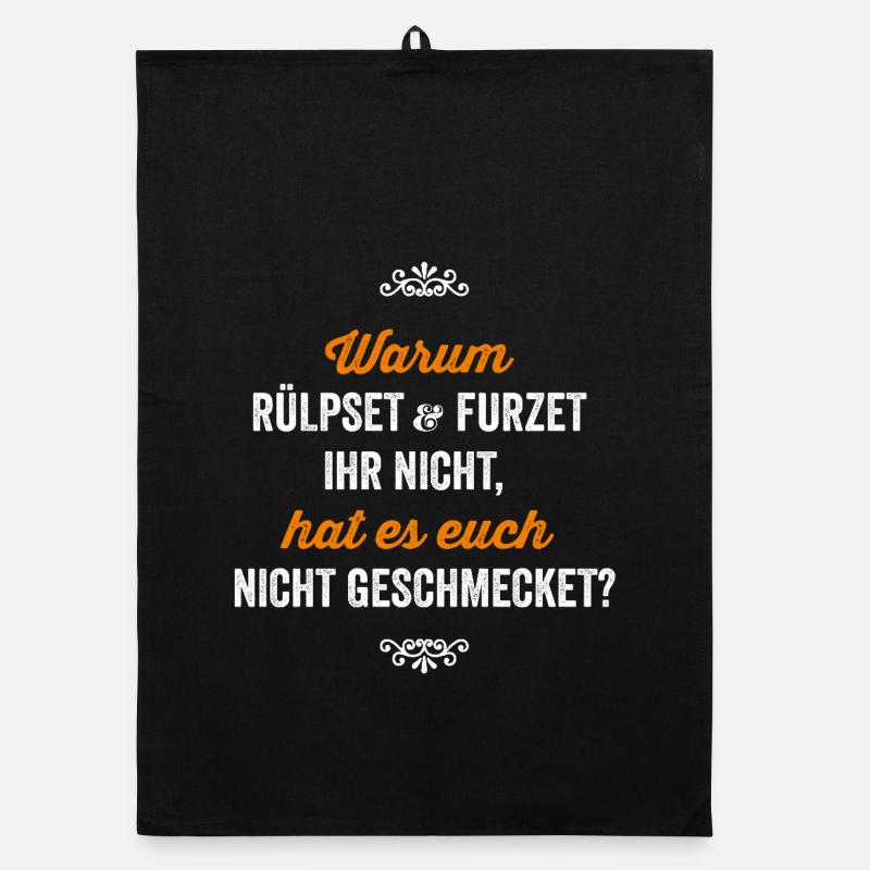 Funny Saying Funny Gift Regulars' Table Skat Organic dish towel