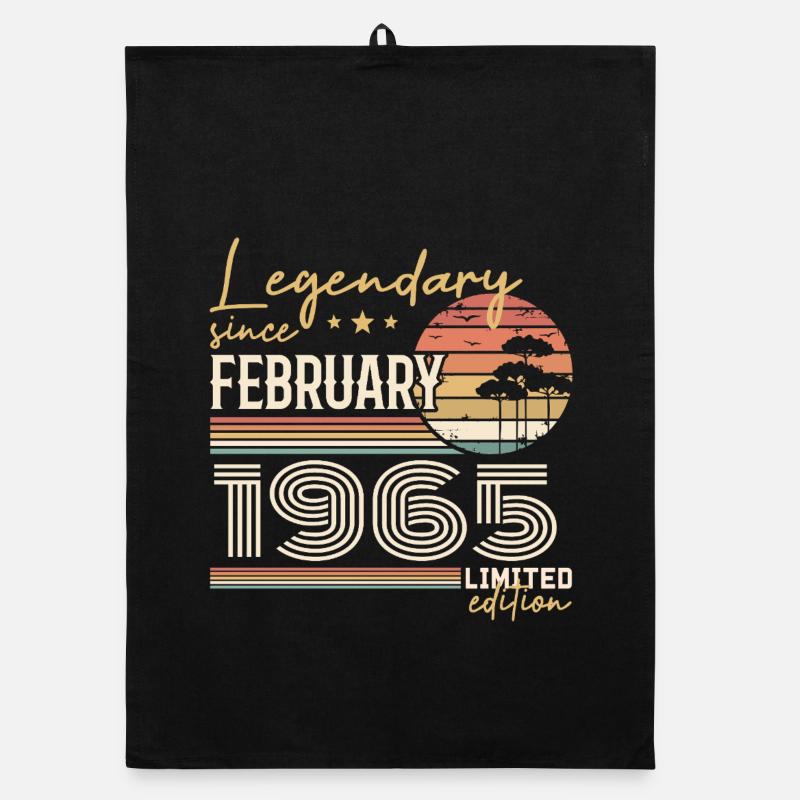 Février 1965 anniversaire 1965 légendes Février Torchon bio