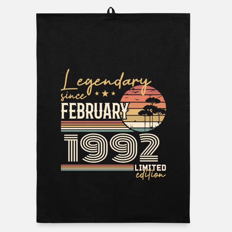 Februar 1992 Jubiläum 1992 Legends Februar Organic Geschirrtuch