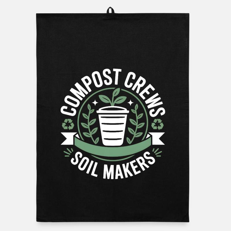 Compost Crews Soil Makers Gardeners Organic dish towel