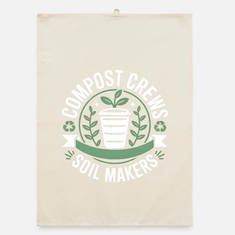 Compost Crews Soil Makers Gardeners Organic dish towel