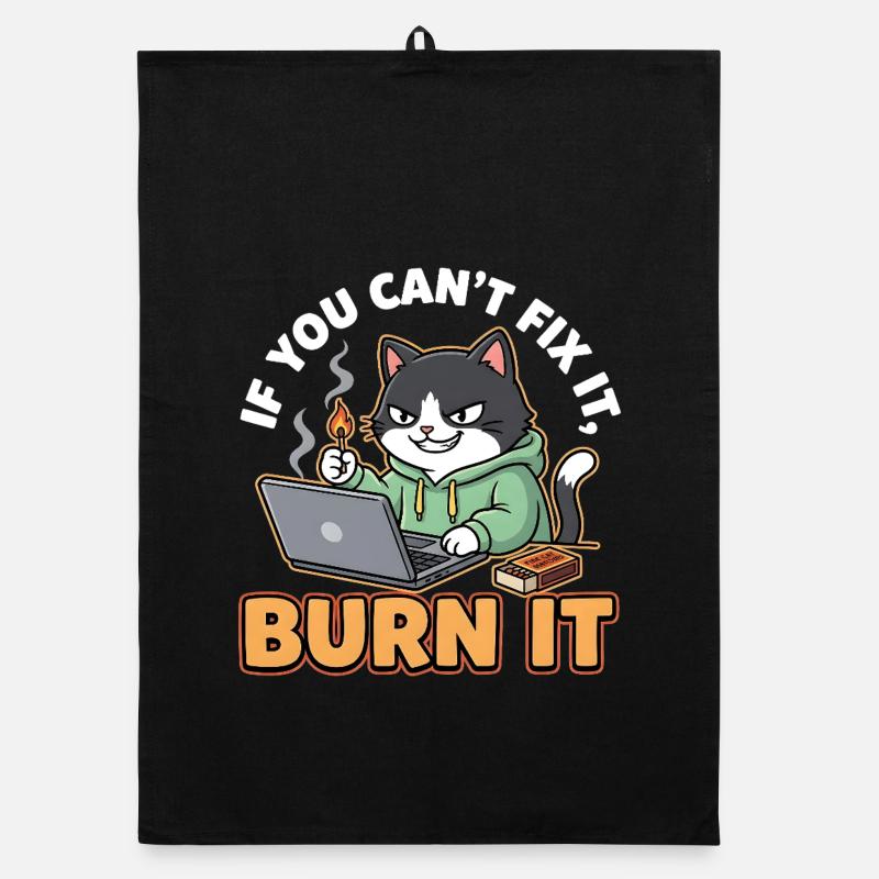 Burn It – Diction amusante pour les programmeurs Torchon bio