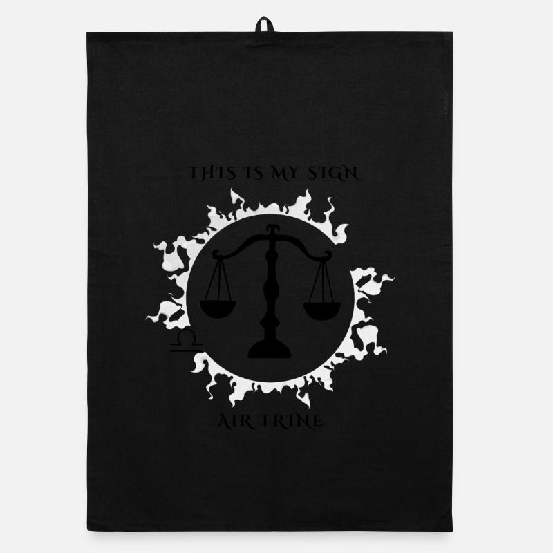 My Libra sign Organic dish towel