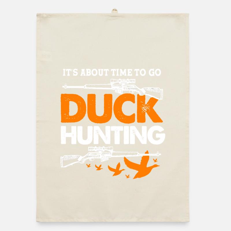 Chasse aux canards Chasse aux canards Chasseur Torchon bio