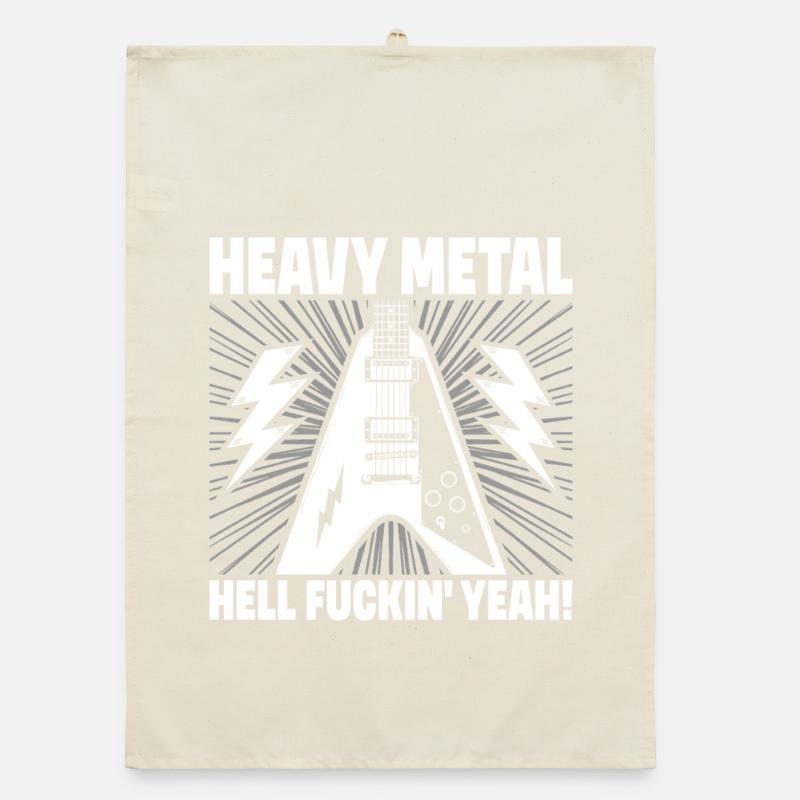 Heavy Metal Hell Yeah! Organic dish towel