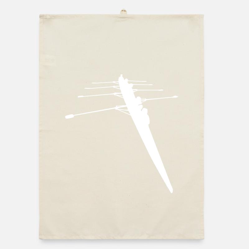 Ruderer - 4er Ruderboot Organic Geschirrtuch