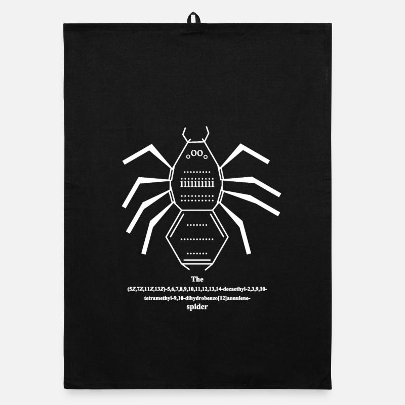 Spider - Nomenclature IUPAC - Chimie Nerd - blanc Torchon bio