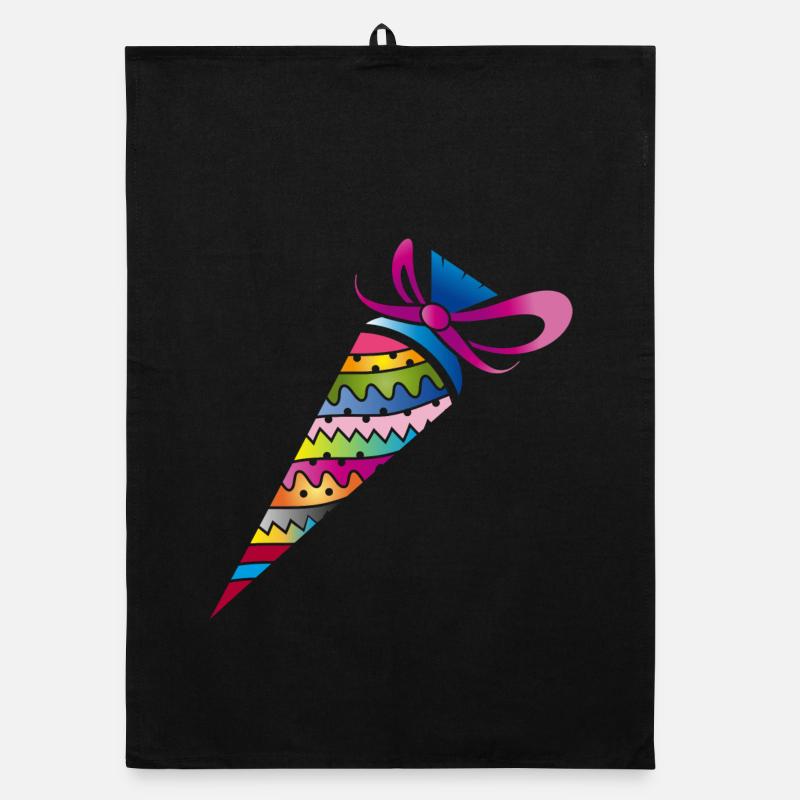 Sac d’école à motifs colorés pour la scolarisation Torchon bio