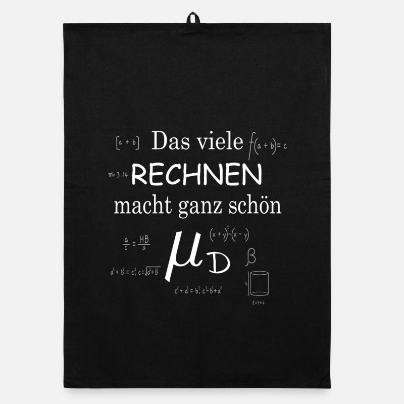 Müde - Mathematik Physik Rechnen Formeln Lustig Organic Geschirrtuch