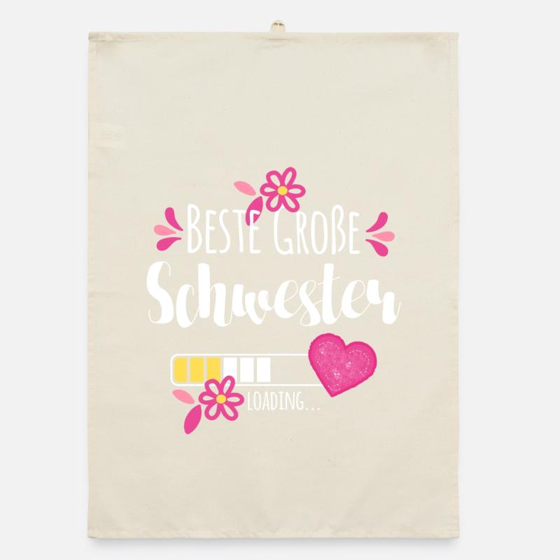 Beste Große Schwester Loading Organic Geschirrtuch