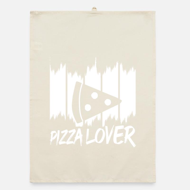 Funny Pizza Lover Organic dish towel