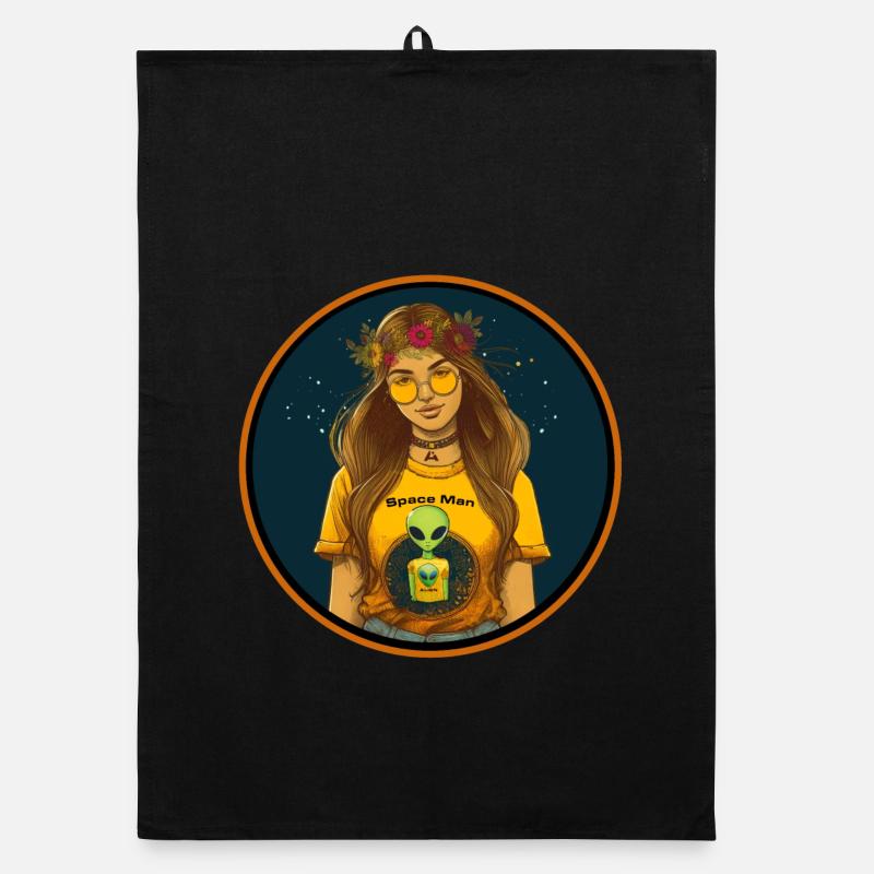 alien industries space cadet Organic dish towel