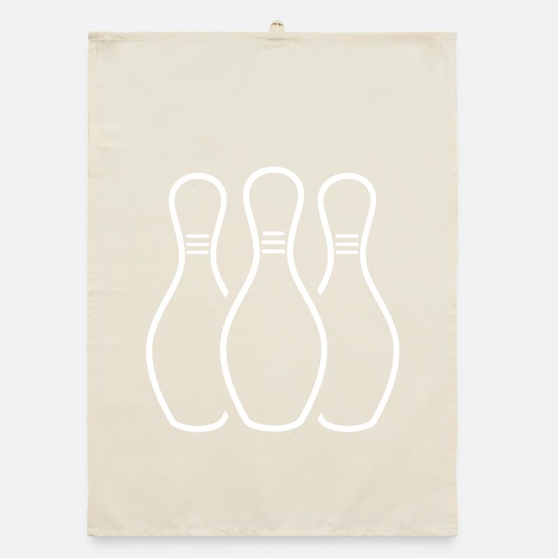 Bowling Pins Organic Geschirrtuch