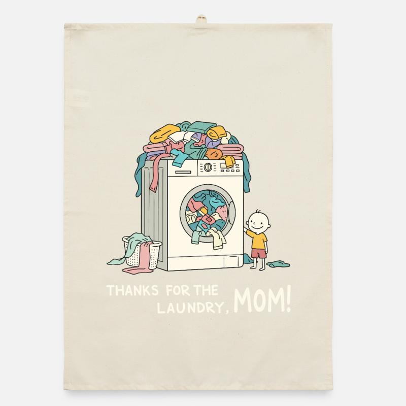 Merci pour la lessive, maman ! Torchon bio