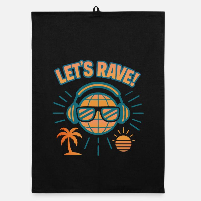 Lets rave Organic Geschirrtuch