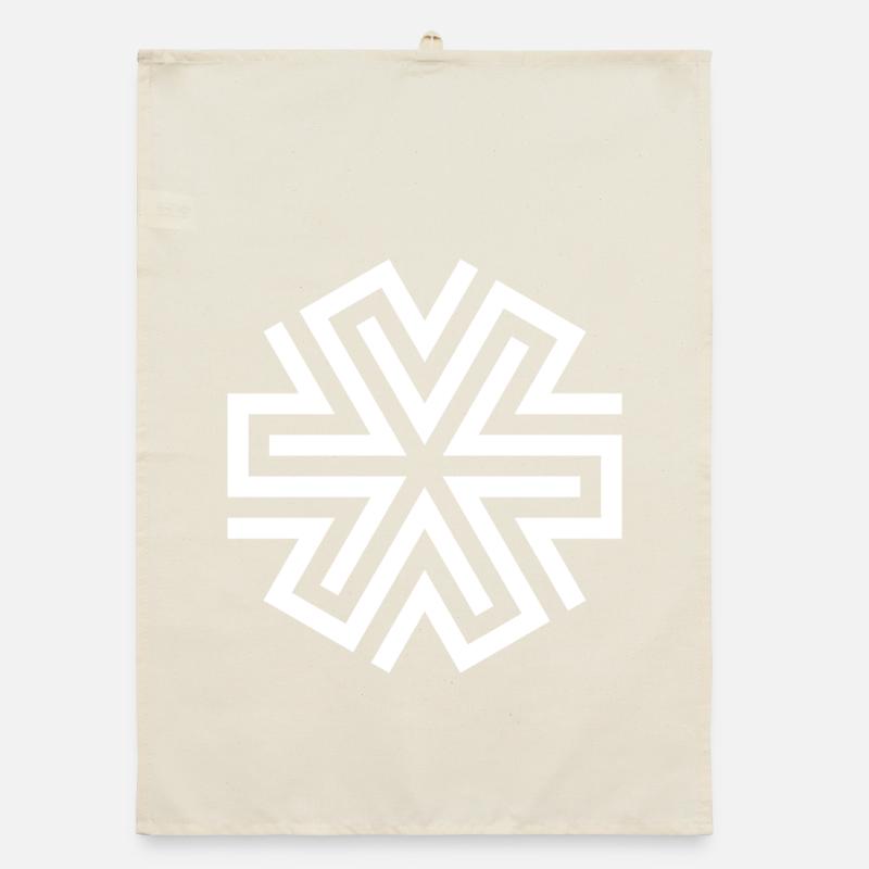 SNOWFLAKE Organic dish towel