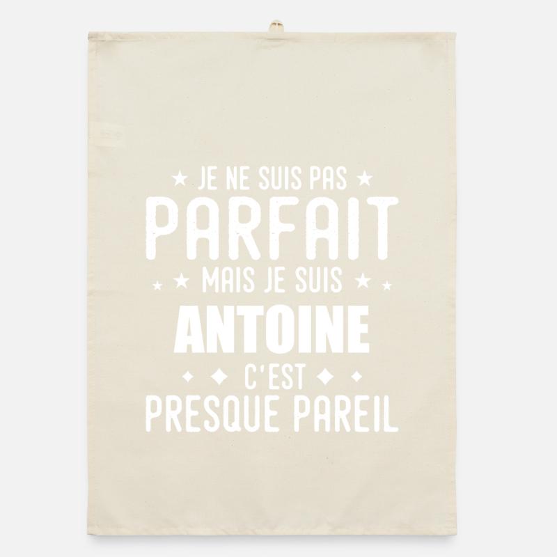 Antoine: authentic, imperfect, top, perfection Organic dish towel
