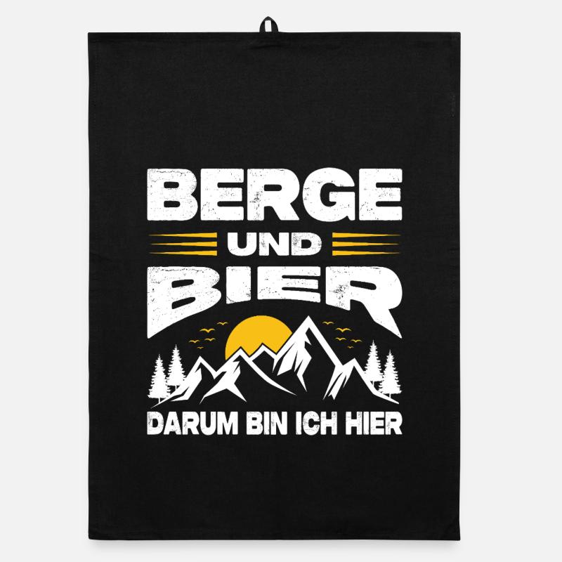 Wandern Sprüche Wanderer Wanderoutfits Organic Geschirrtuch