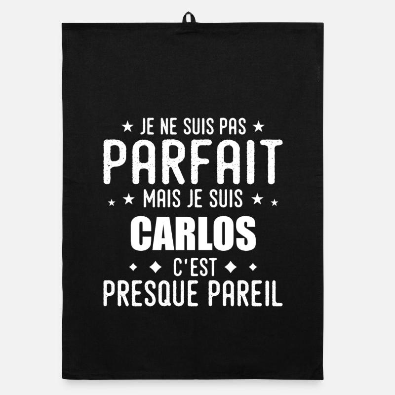 Carlos : authentique, imparfait, top, perfection Torchon bio