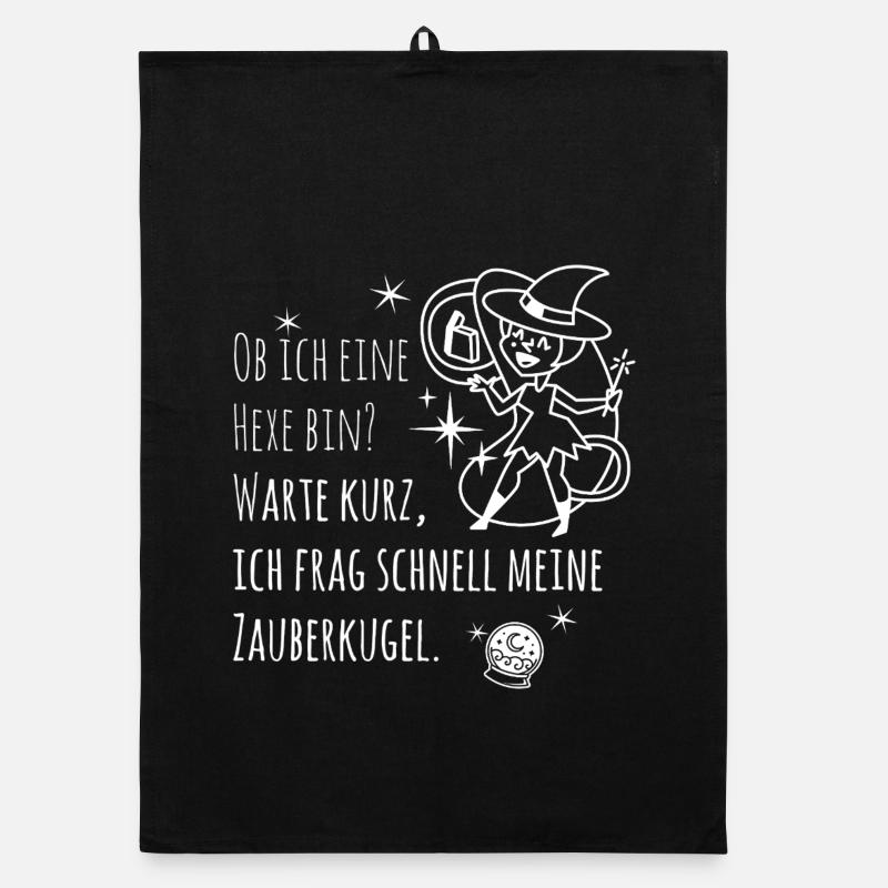 Ask My Magic Orb – Spiritual Witch Spell Organic dish towel