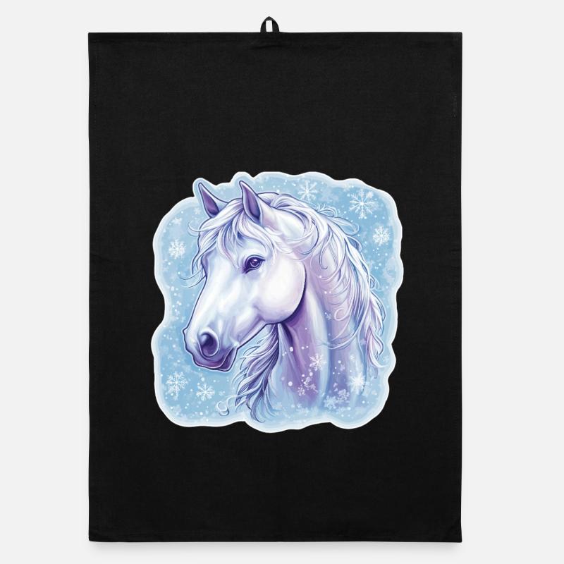 Flocons de neige de cheval Torchon bio