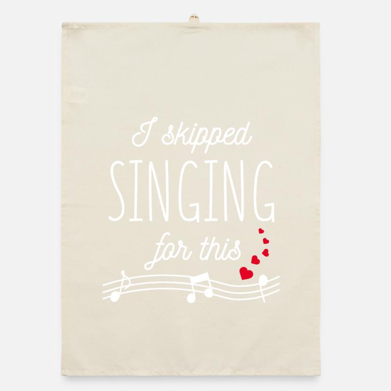 For this I have renounced singing! Organic dish towel