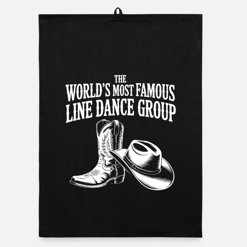 Weltberühmte Line Dance Gruppe Organic Geschirrtuch