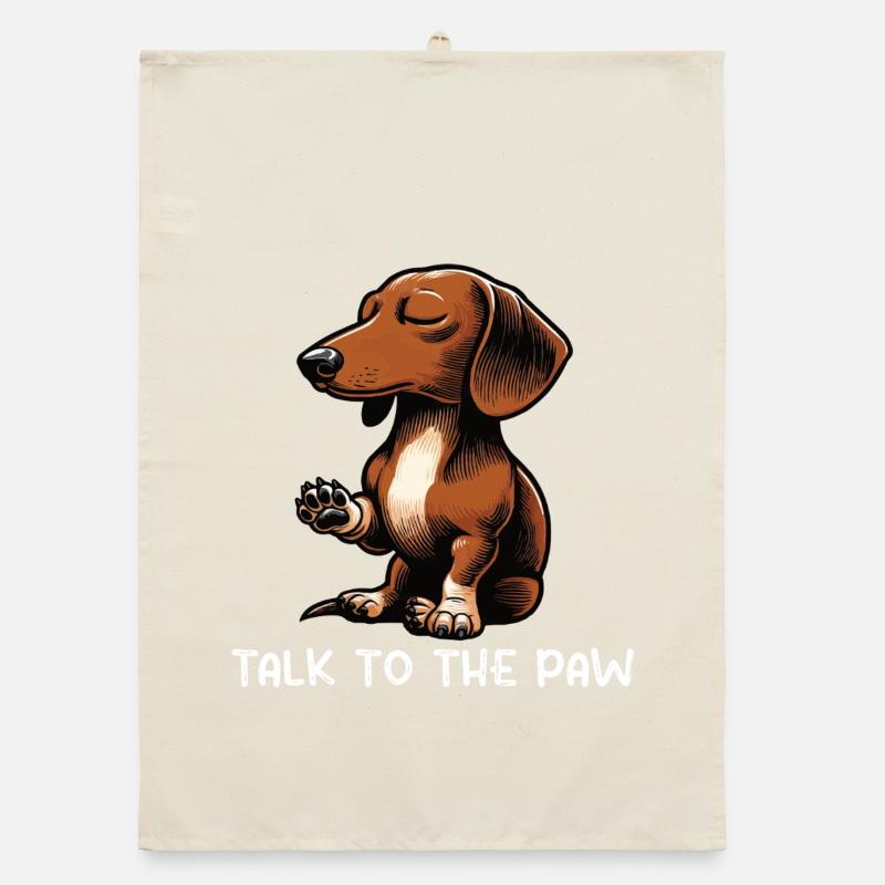 Parlez au propriétaire de teckel patte teckel propriétaire de teckel propriétaire de teckel Torchon bio