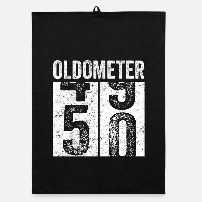 Oldometer 50 – 50e anniversaire drôle Torchon bio