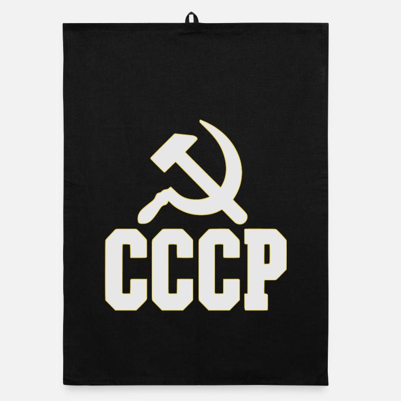 CCCP design in 80s style, retro bag Organic dish towel