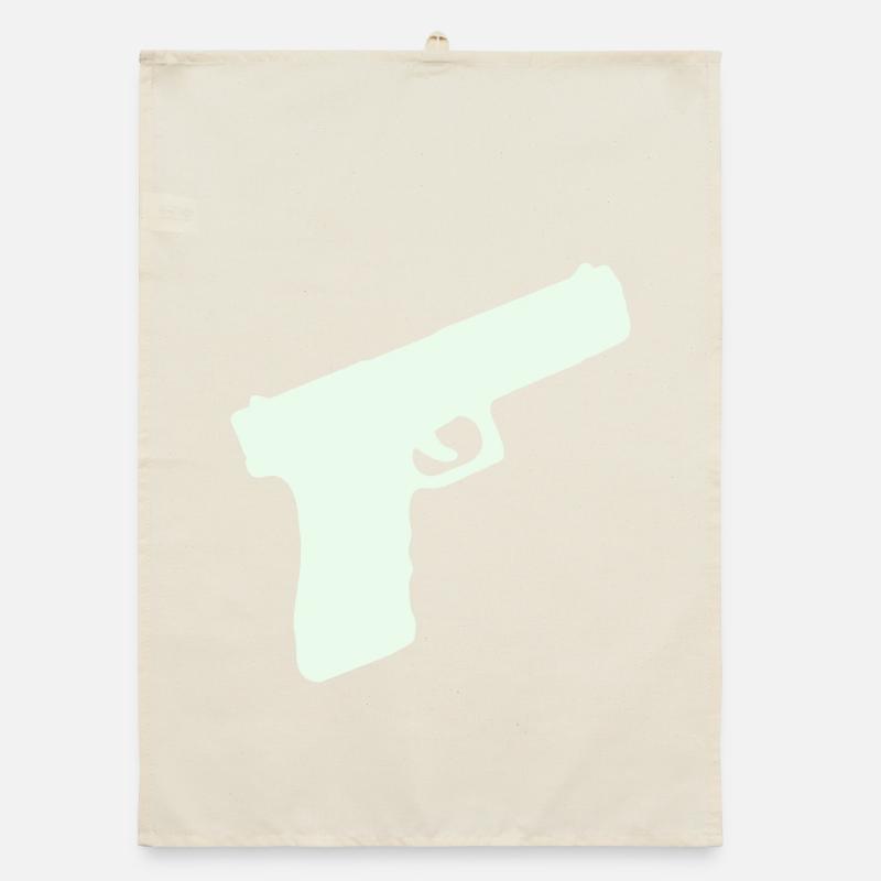 Pistol Weapon Organic dish towel