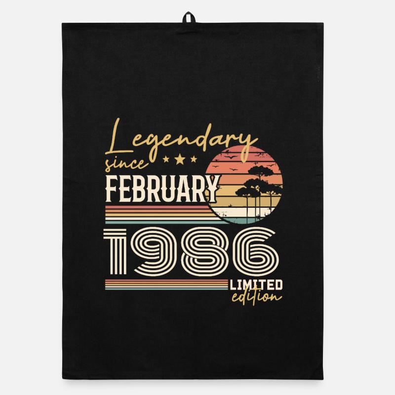 Février 1986 anniversaire 1986 légendes Février Torchon bio