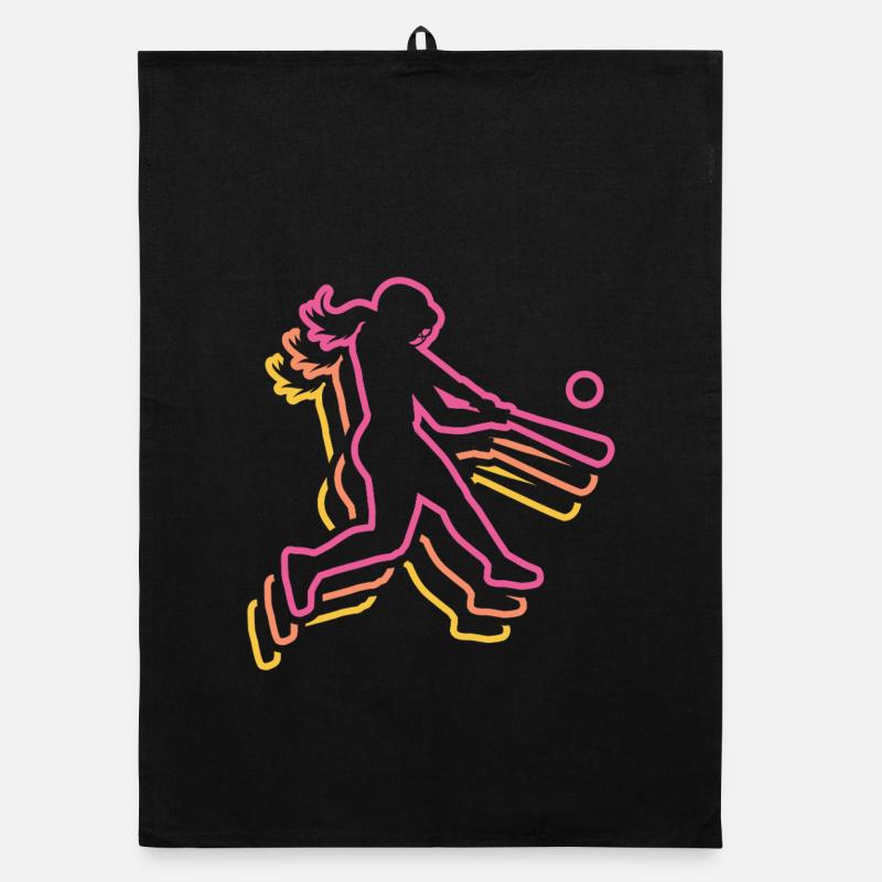 Joueuses féminines de softball Torchon bio