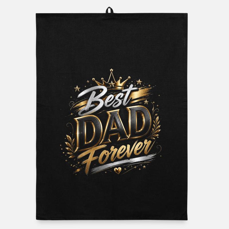 Best Forever Dad – Vatertag Organic Geschirrtuch