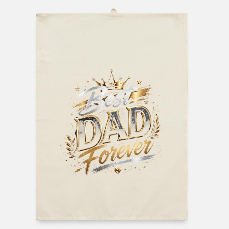 Best Forever Dad – Vatertag Organic Geschirrtuch