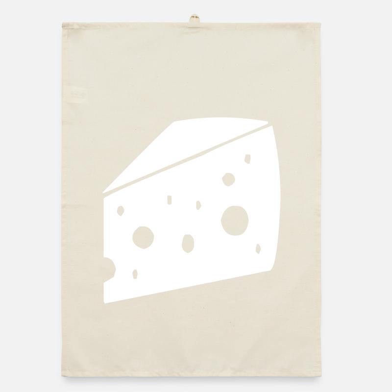 gros morceau de fromage avec des trous Torchon bio