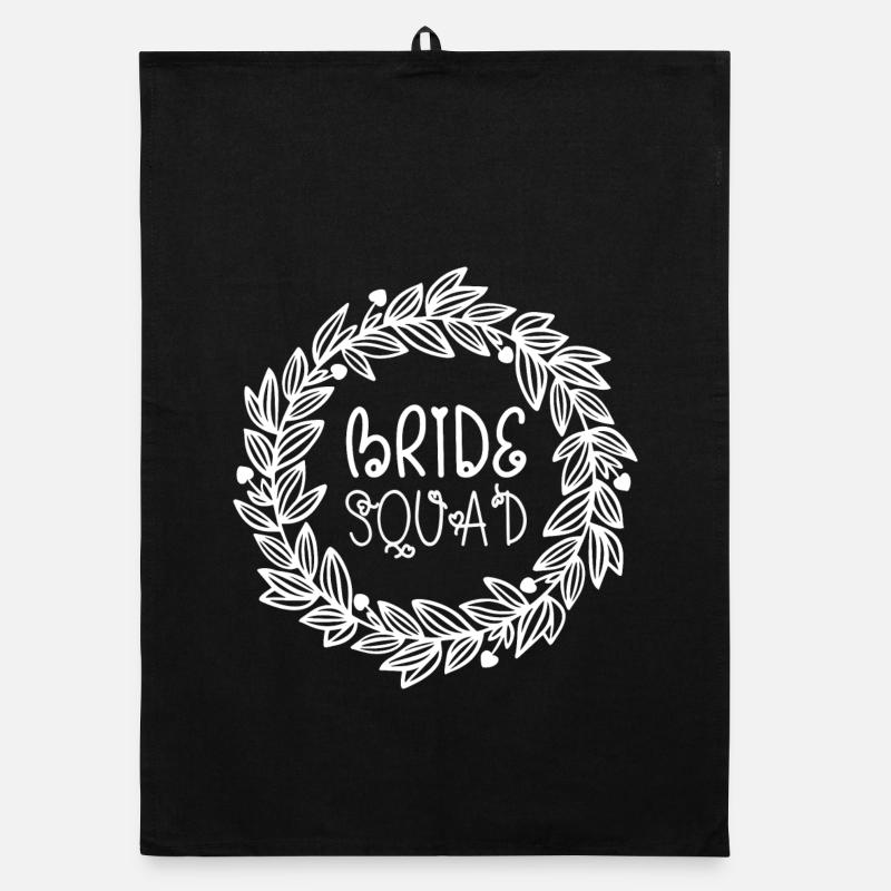 Bride Squad Couronne Feuilles Torchon bio